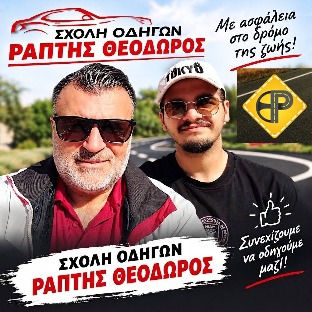 Σχολή Οδηγών Ράπτης Θεόδωρος