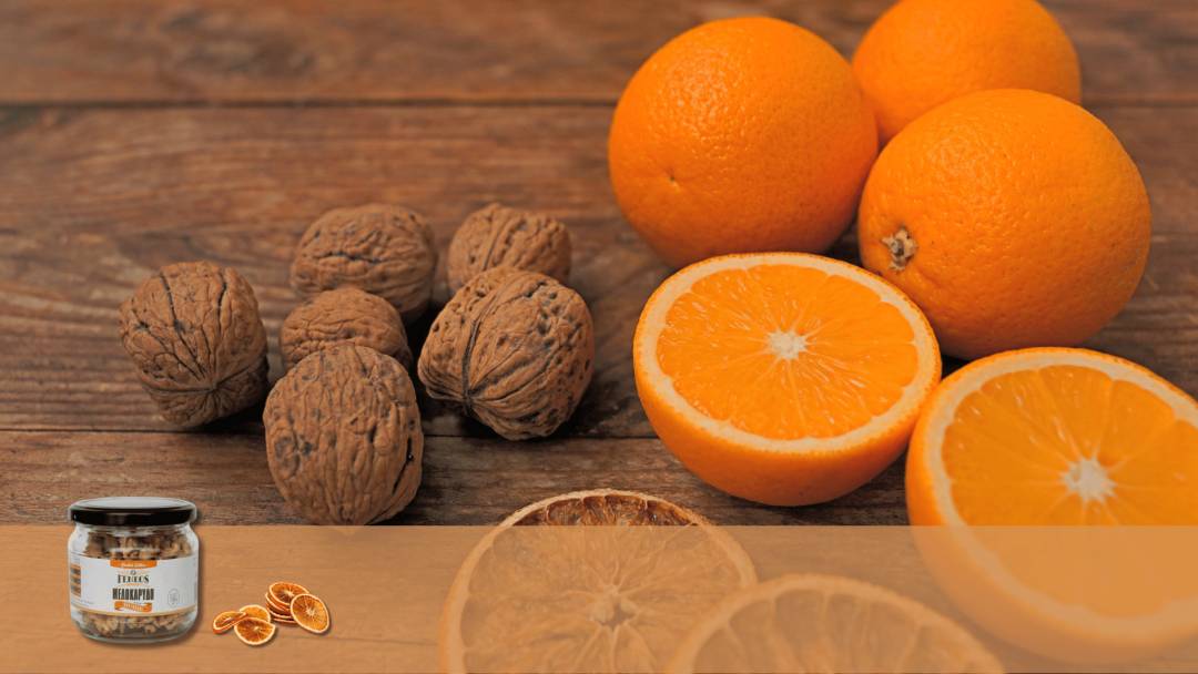 «Πορτοκάλι + καρύδι = αντιοξειδωτική δύναμη»