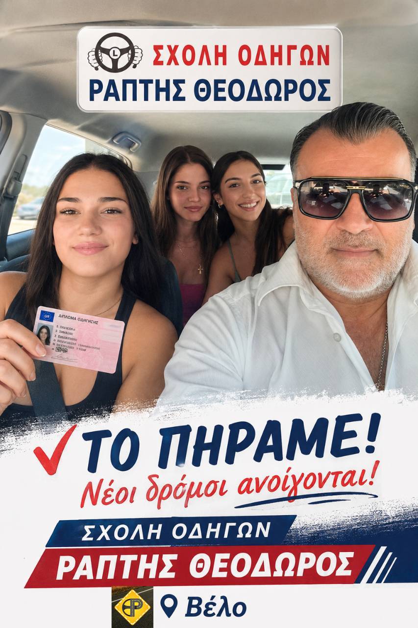 Σχολή Οδηγών Ράπτης Θεόδωρος