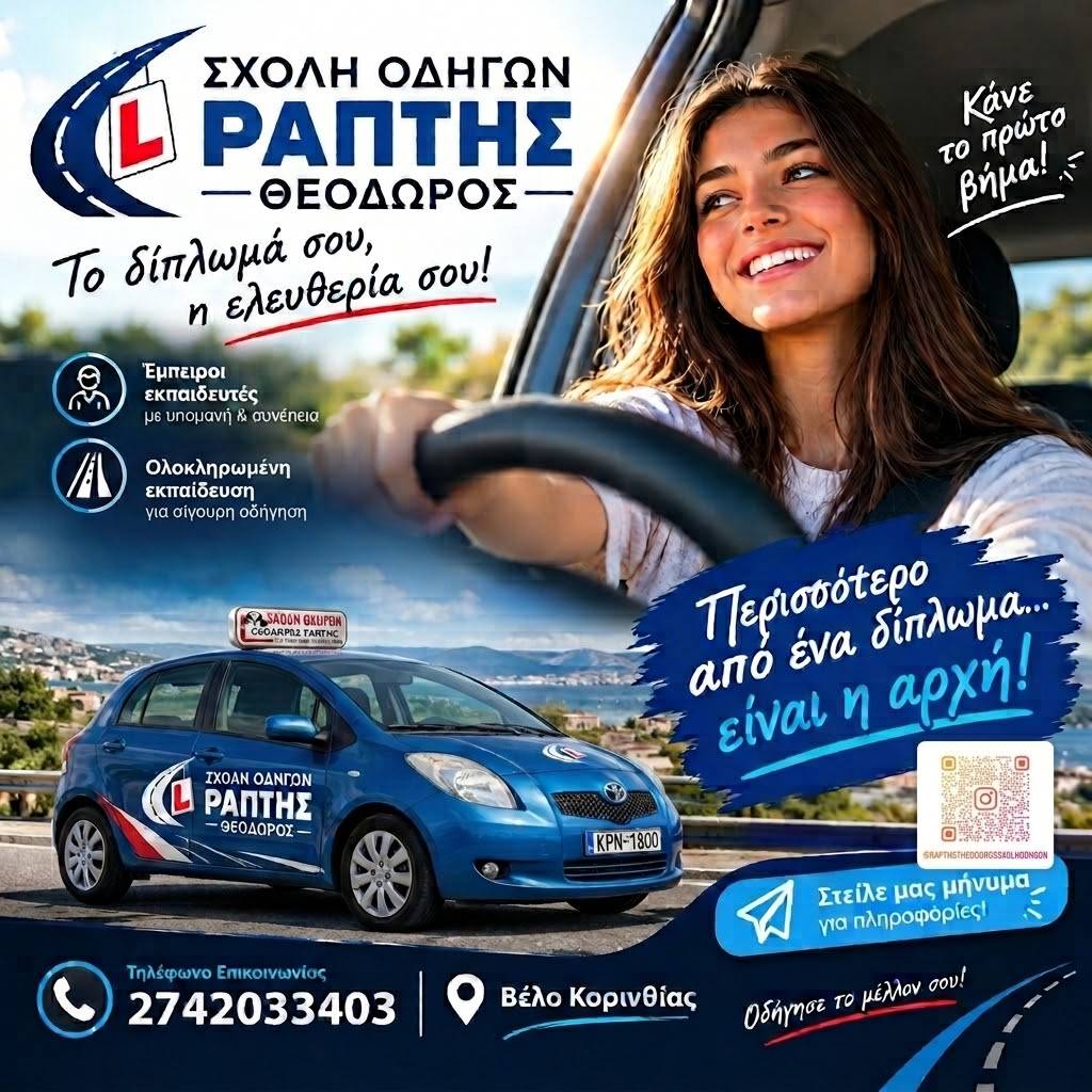Σχολή Οδηγών Ράπτης Θεόδωρος